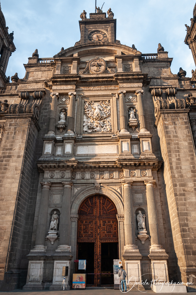 Mexico City Metropolitan Cathedral Facade Detail